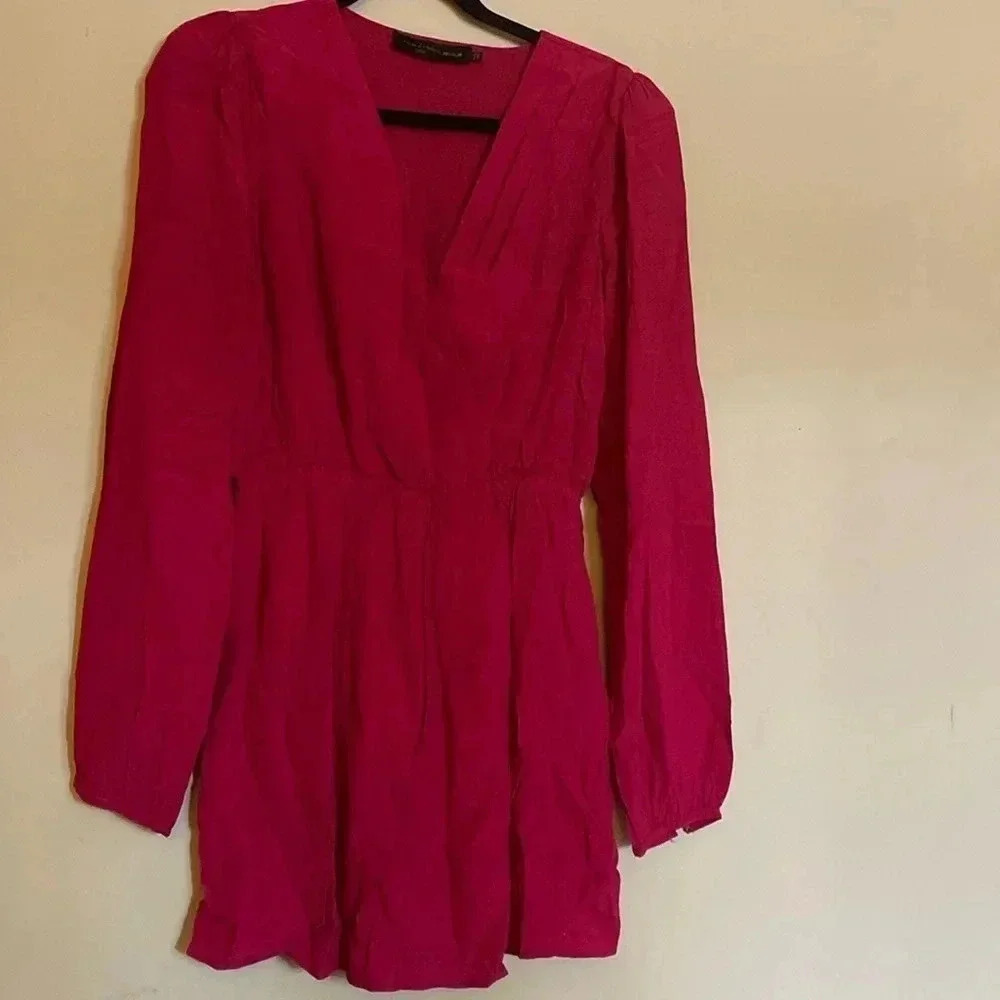 House of Harlow 1960 - Revolve - magenta dress - short - long sleeve - small